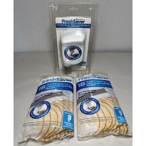 NEW FoodSaver FreshSaver Handheld Rechargeable Vacuum Sealer System + 36 Bags